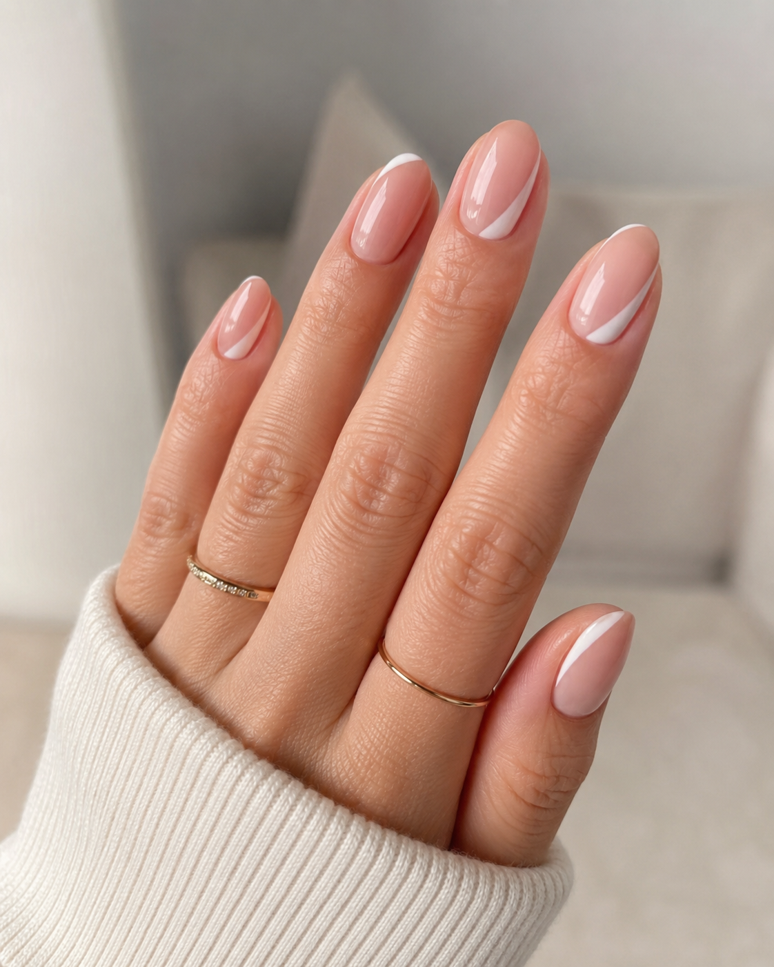 Side French Nails